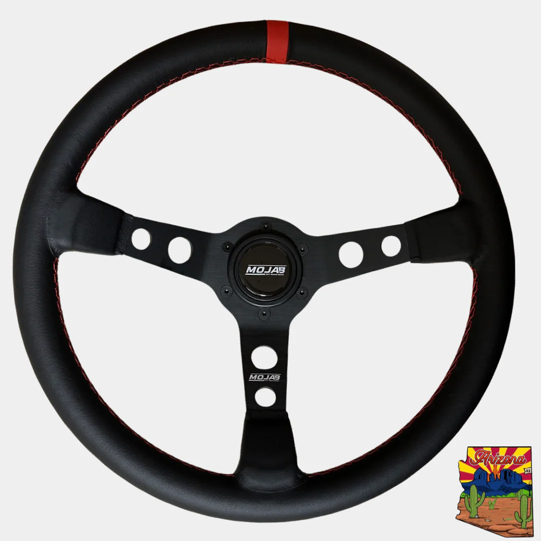 MOJAB 13.5'' Deep Dish Steering Wheel Leather or Suede - Image 7