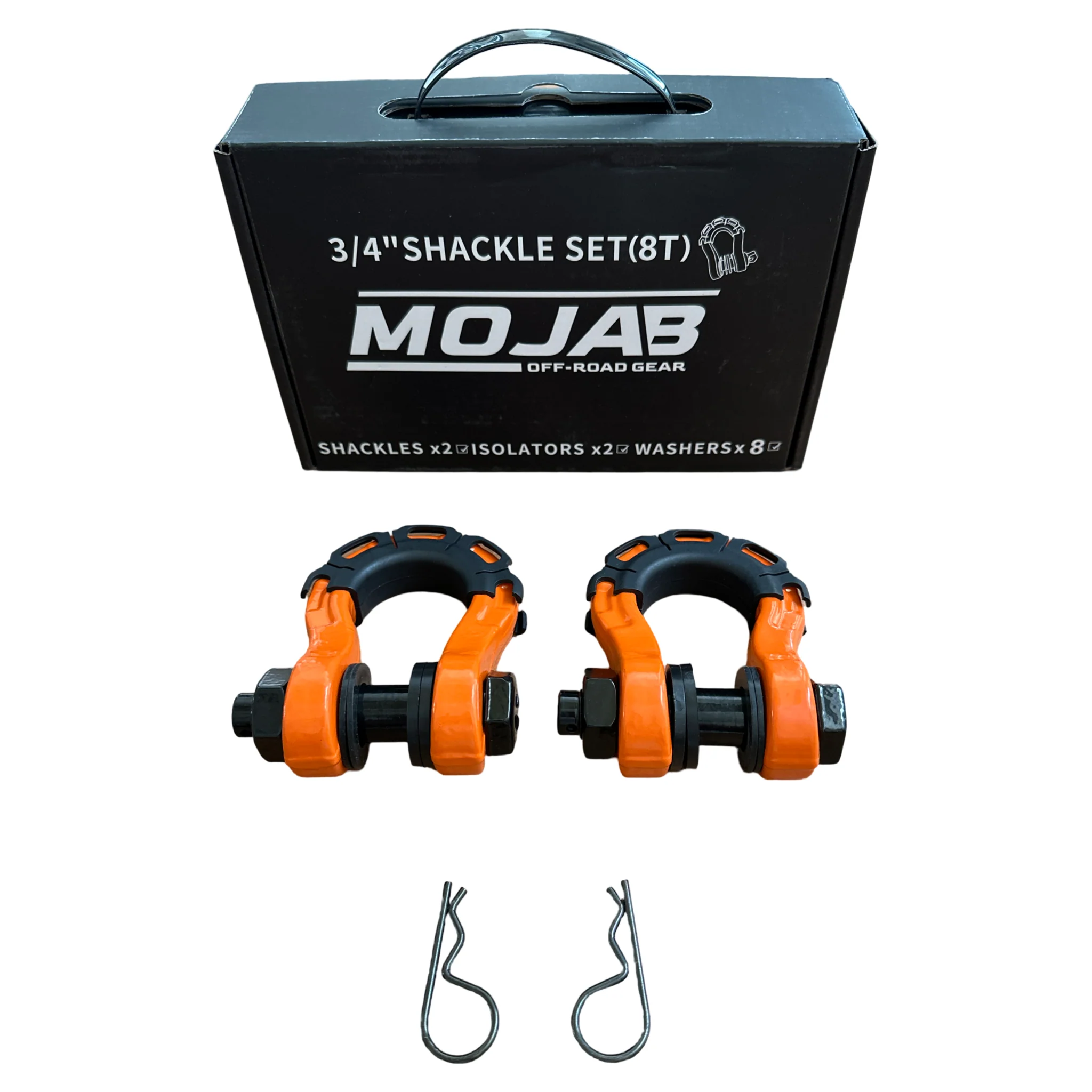 Forged Steel D-shackle Set (8T) - 3/4” | Heavy Duty, Lifetime Warranty - Image 2