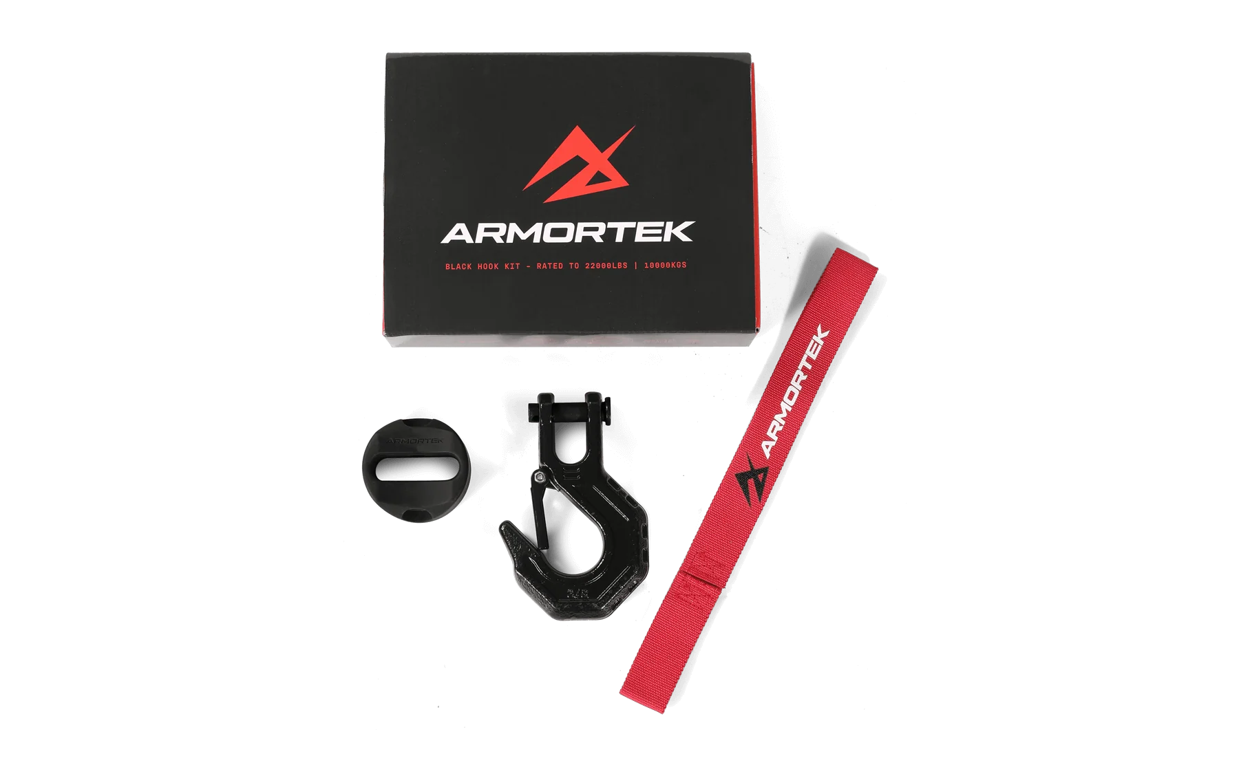 Armortek Black Hook Kit for 5/16 to 7/16" Rope - Rated 22000lbs - Image 2