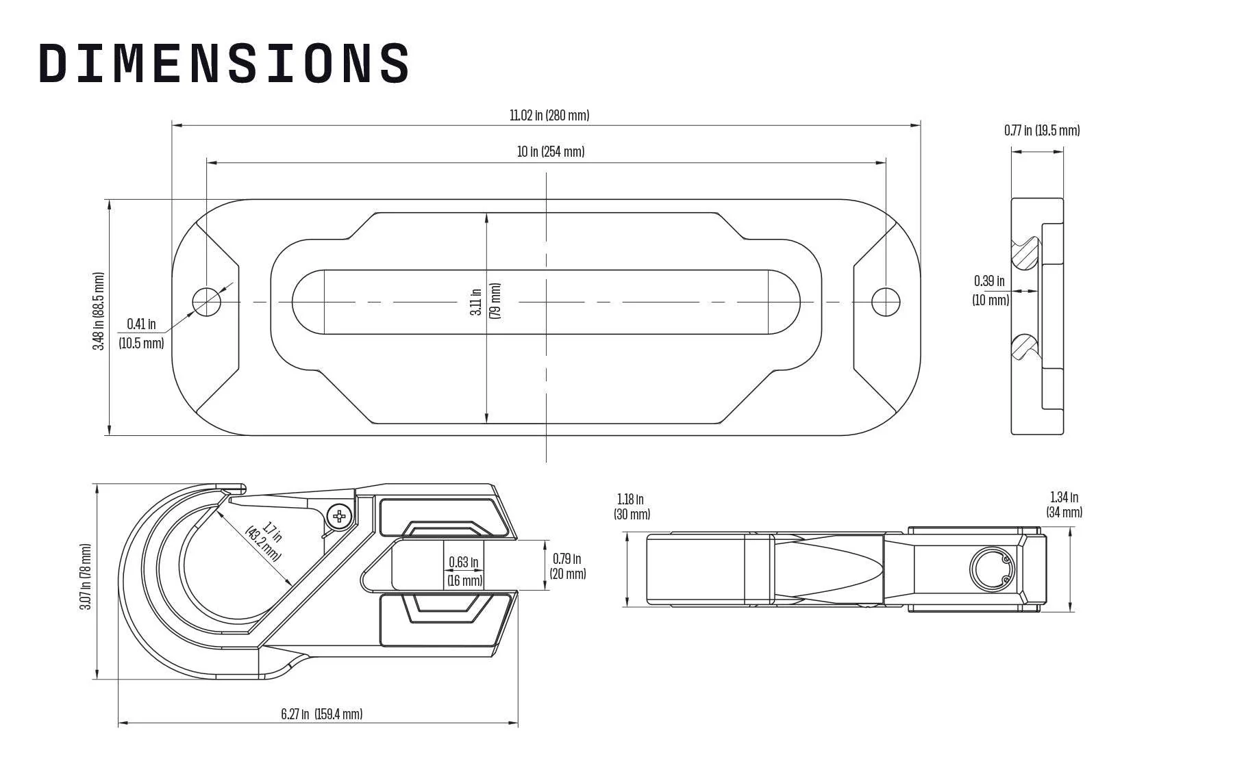 Armortek Hawse Fairlead & Hook Kit - Image 4