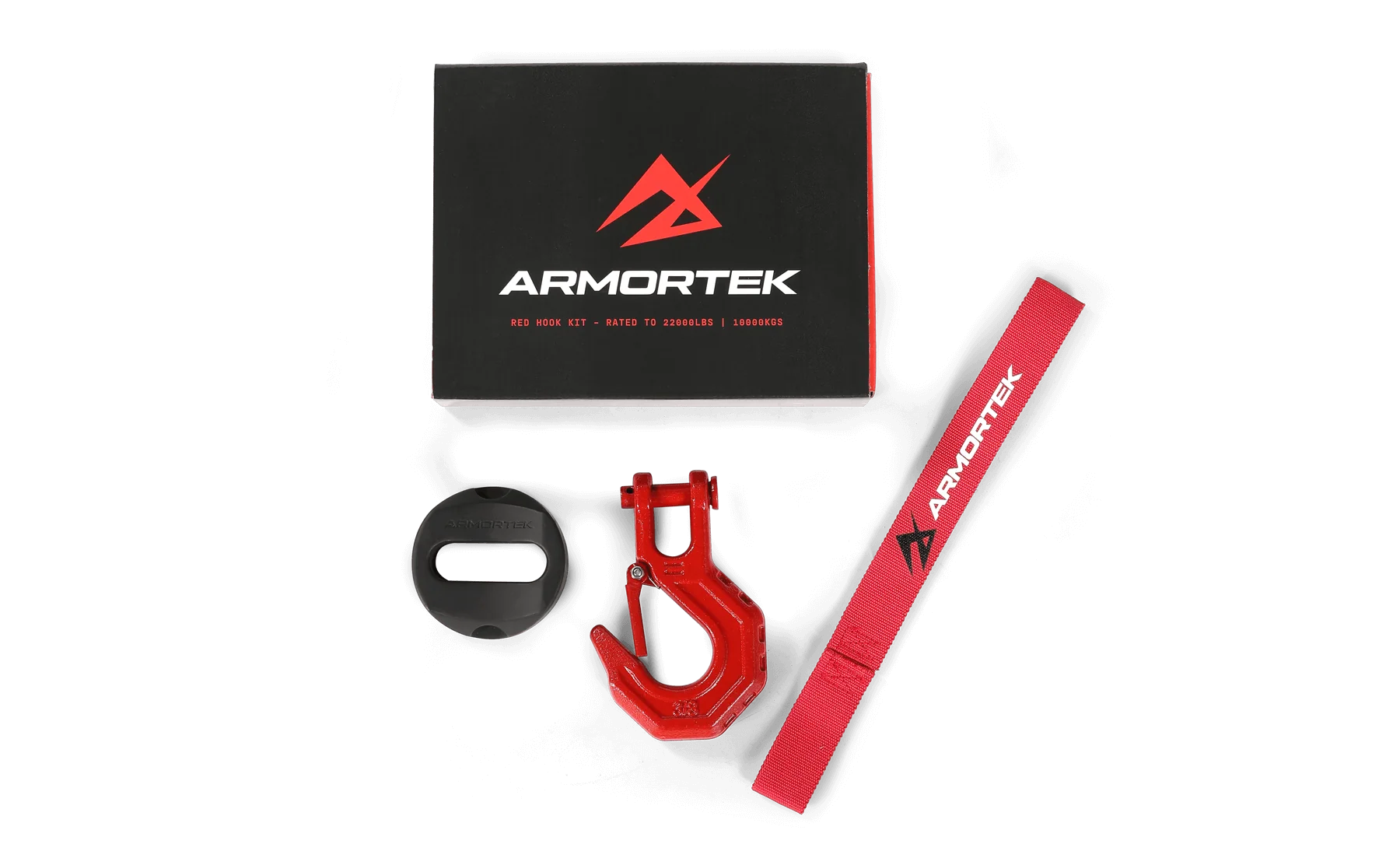 Armortek Red Hook Kit for 1/2" Rope - Rated 22000lbs - Image 2