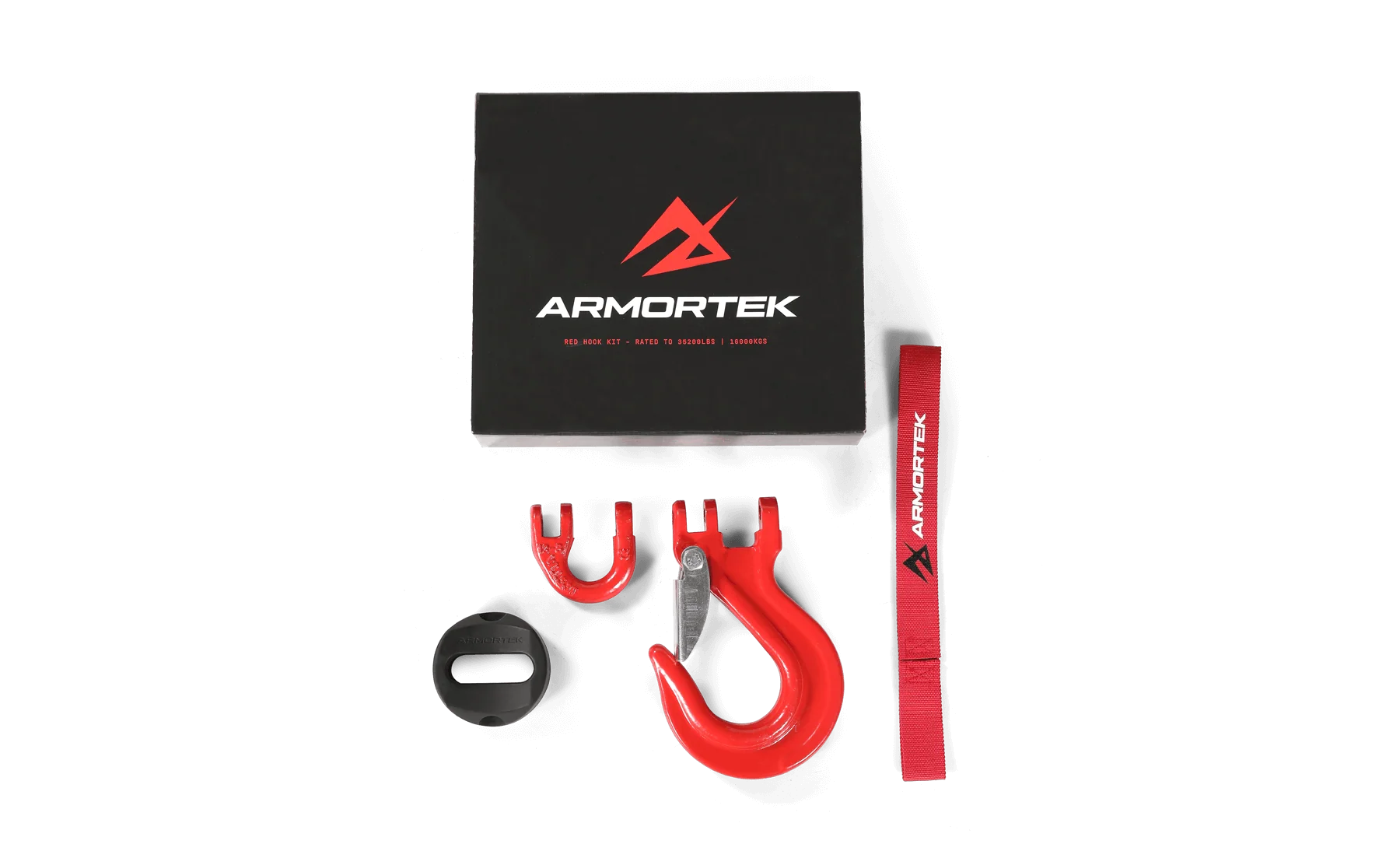 Armortek Red Hook Kit for 9/16" Rope - Rated 35200lbs - Image 2