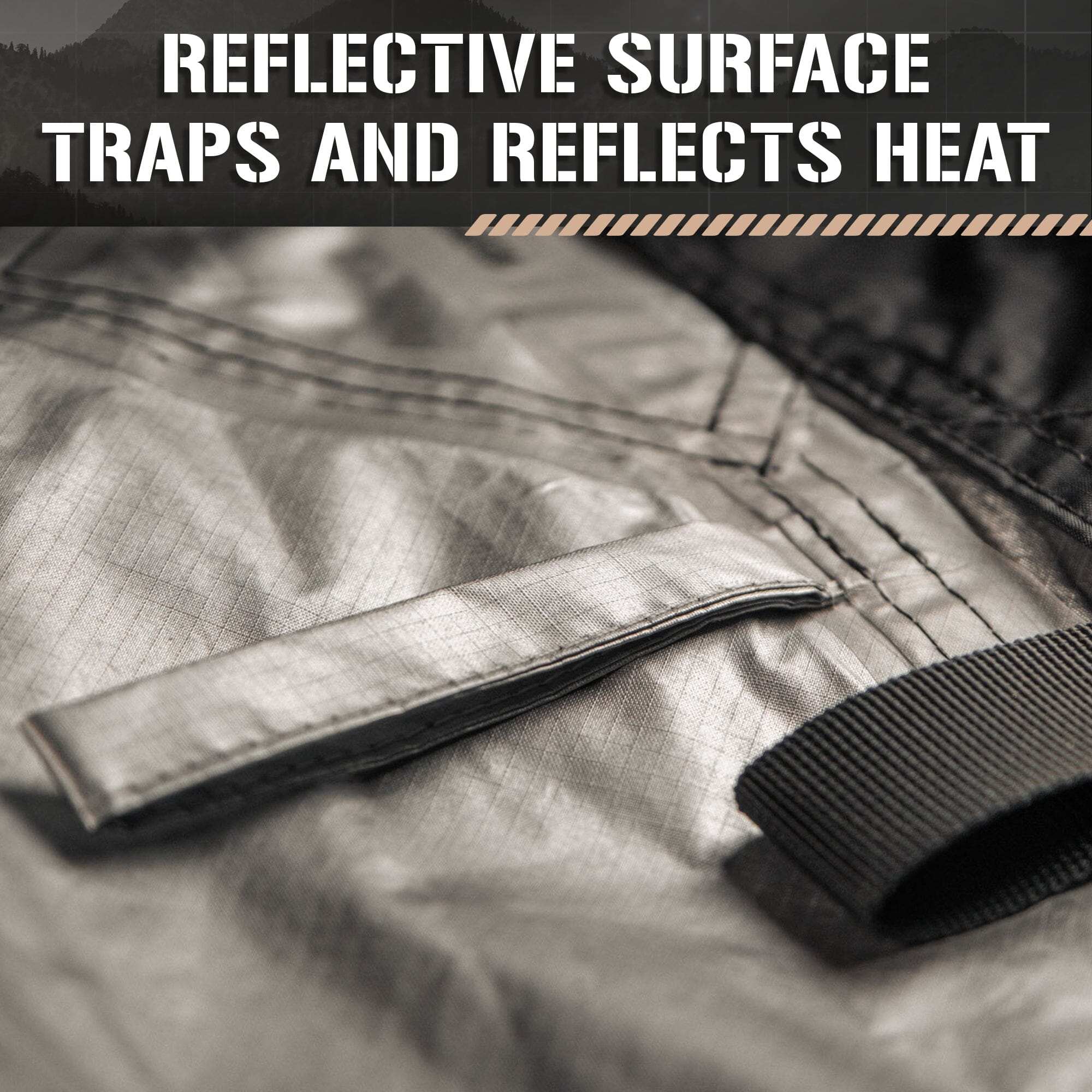 Bushcraft Reflective Shelter Tarp - Image 5