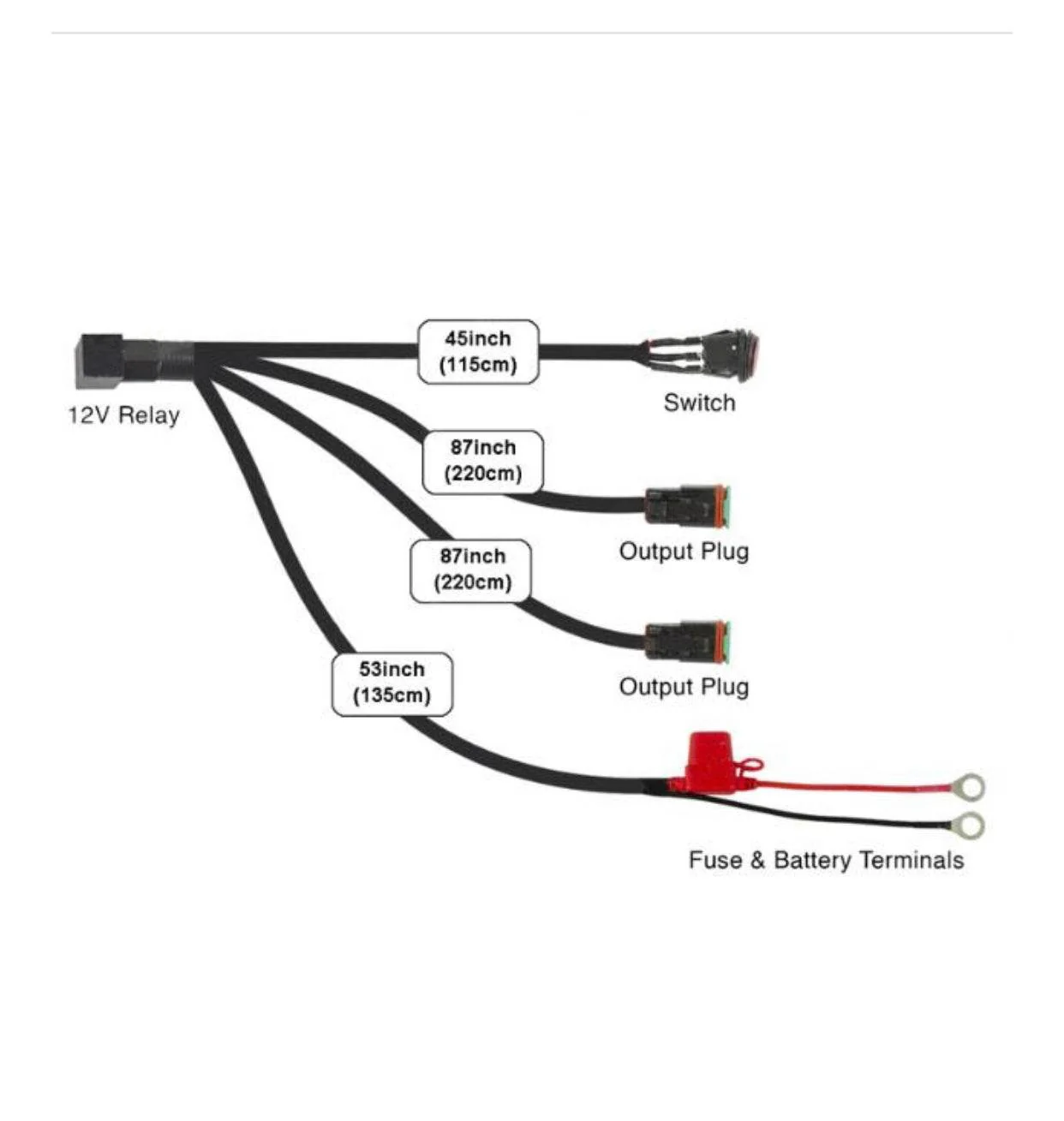 Dual Spotlight 3 Way Wiring Harness - Image 3