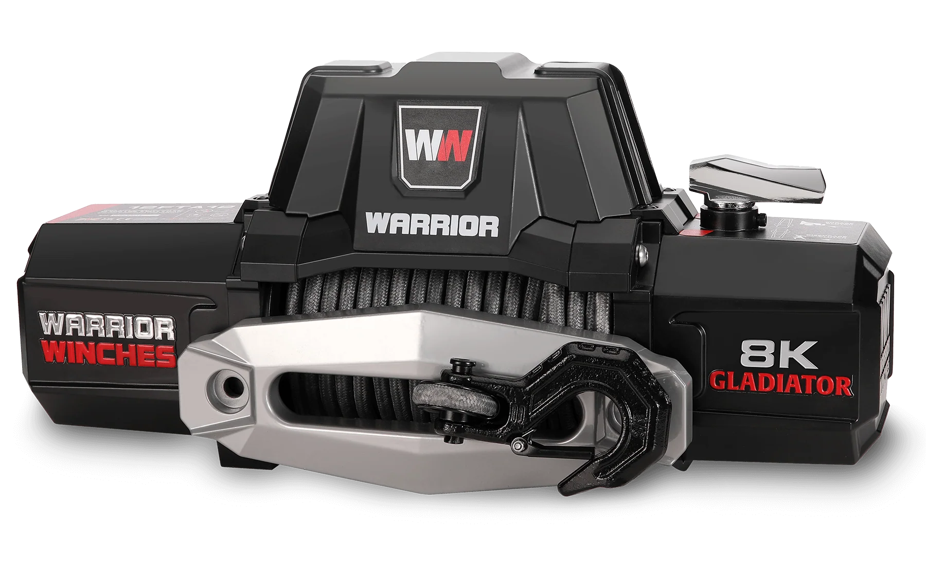 Gladiator F-Type 8,000lb 12v Electric Winch - Synthetic Rope - Image 3