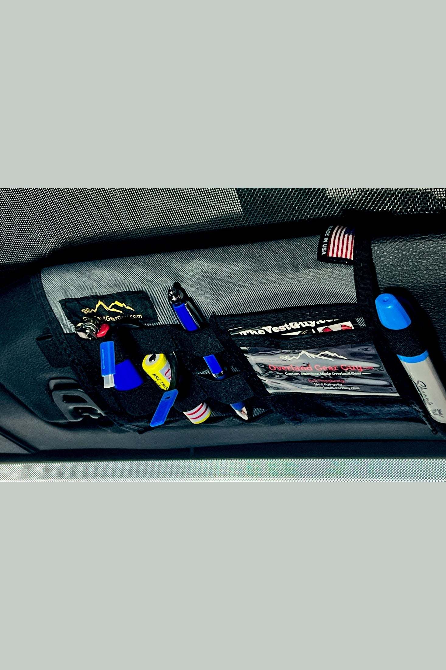 Jeep Gladiator MOLLE Visor Organizer - Tacoma Visor - Image 10