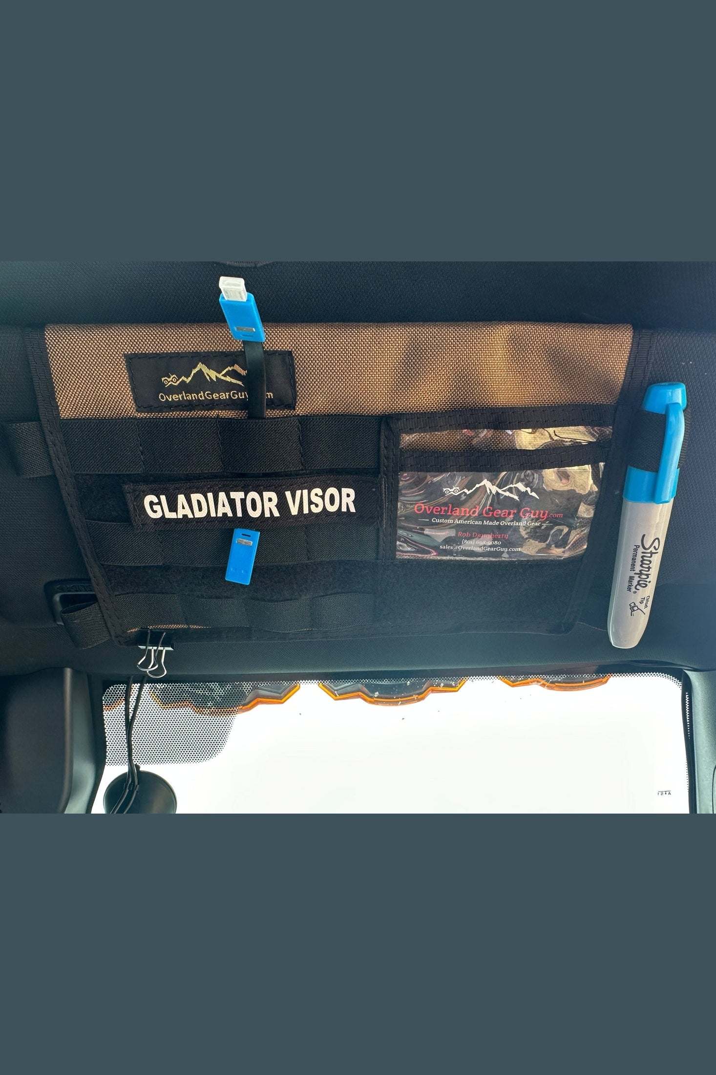 Jeep Gladiator MOLLE Visor Organizer - Tacoma Visor - Image 2