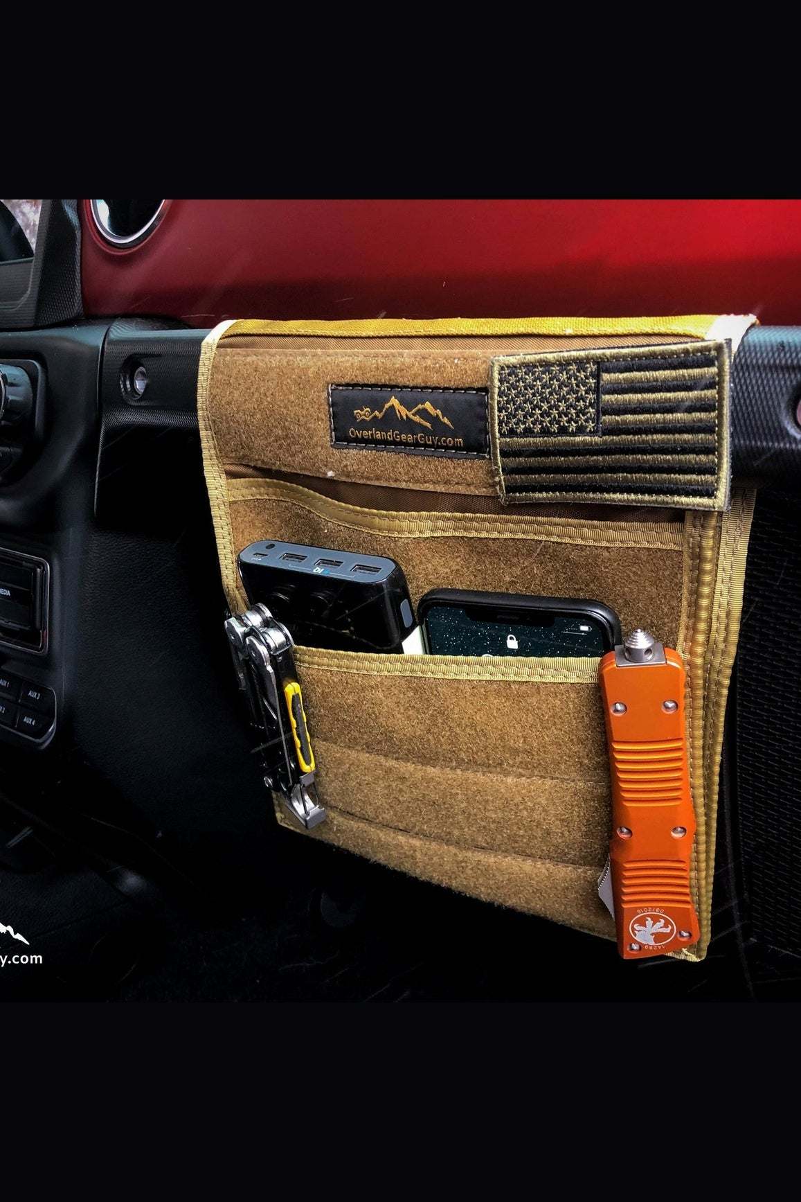 Jeep Grab Handle Velcro Flat Pocket - Image 2
