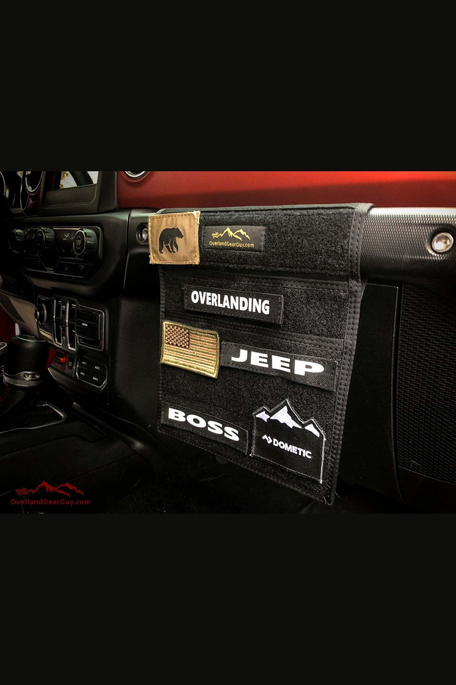 Jeep Grab Handle Velcro Flat Pocket - Image 3