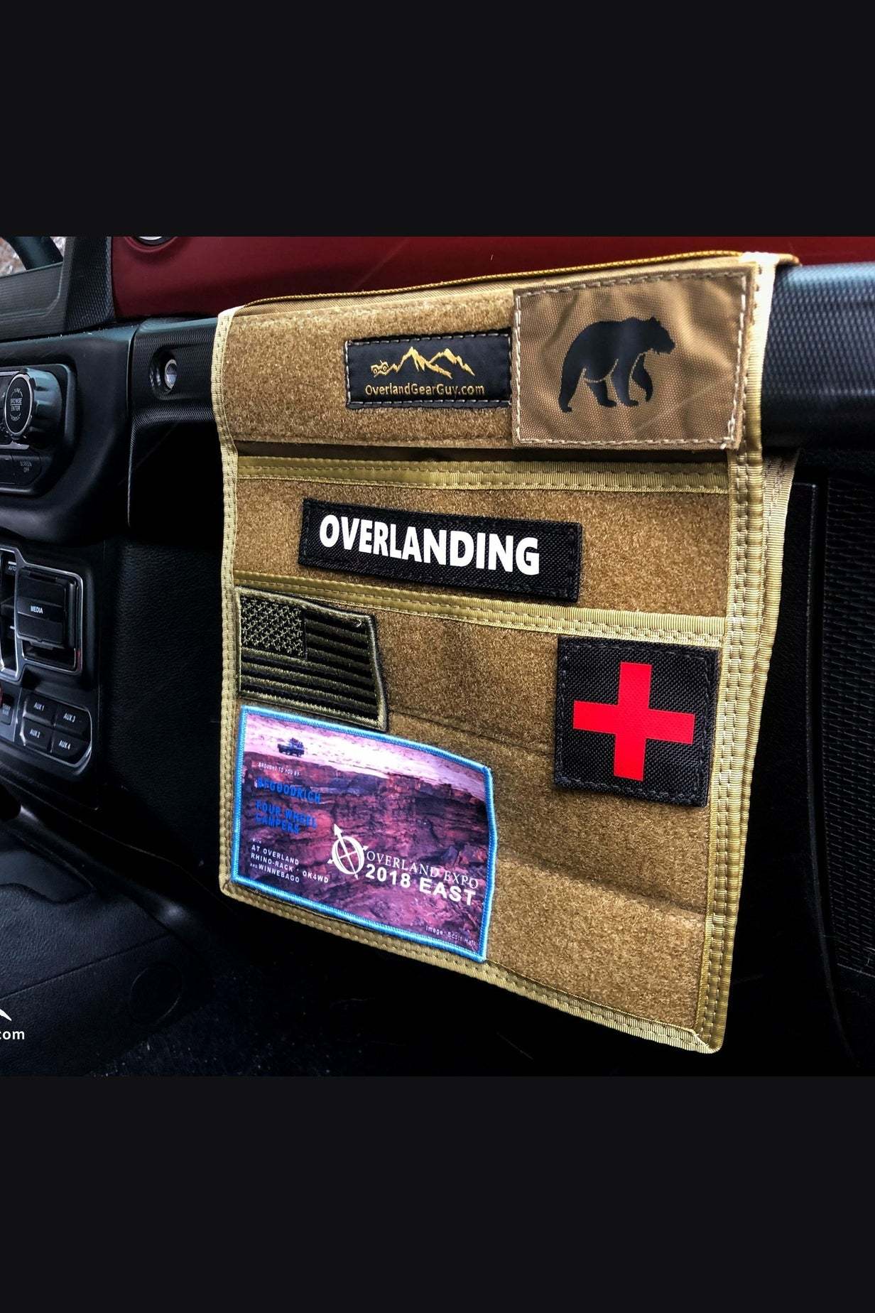 Jeep Grab Handle Velcro Flat Pocket - Image 4
