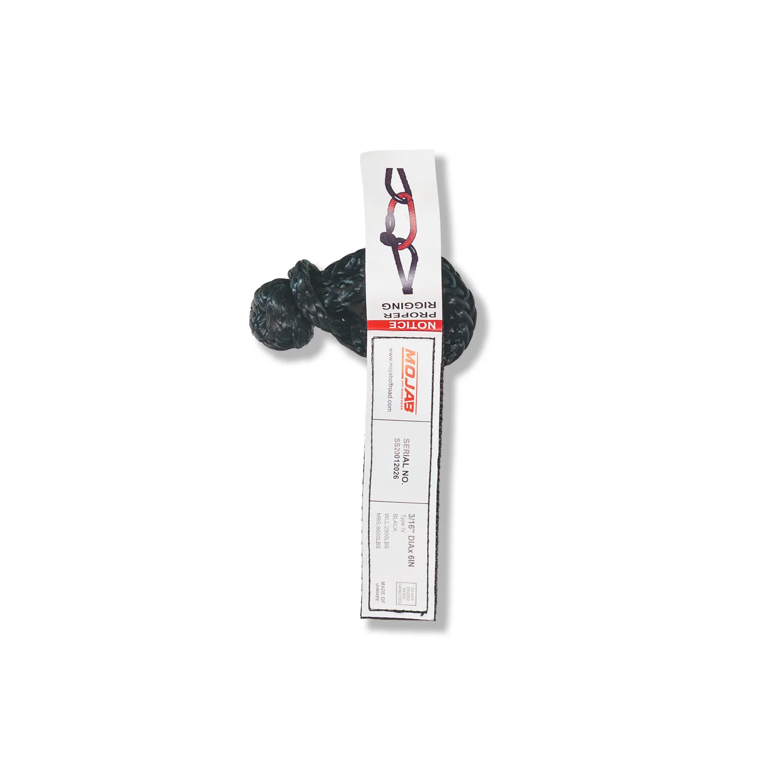Micro Soft Shackle 3/16'' x 6'' – Keychain & Recovery (Lifetime Warranty) - Image 3