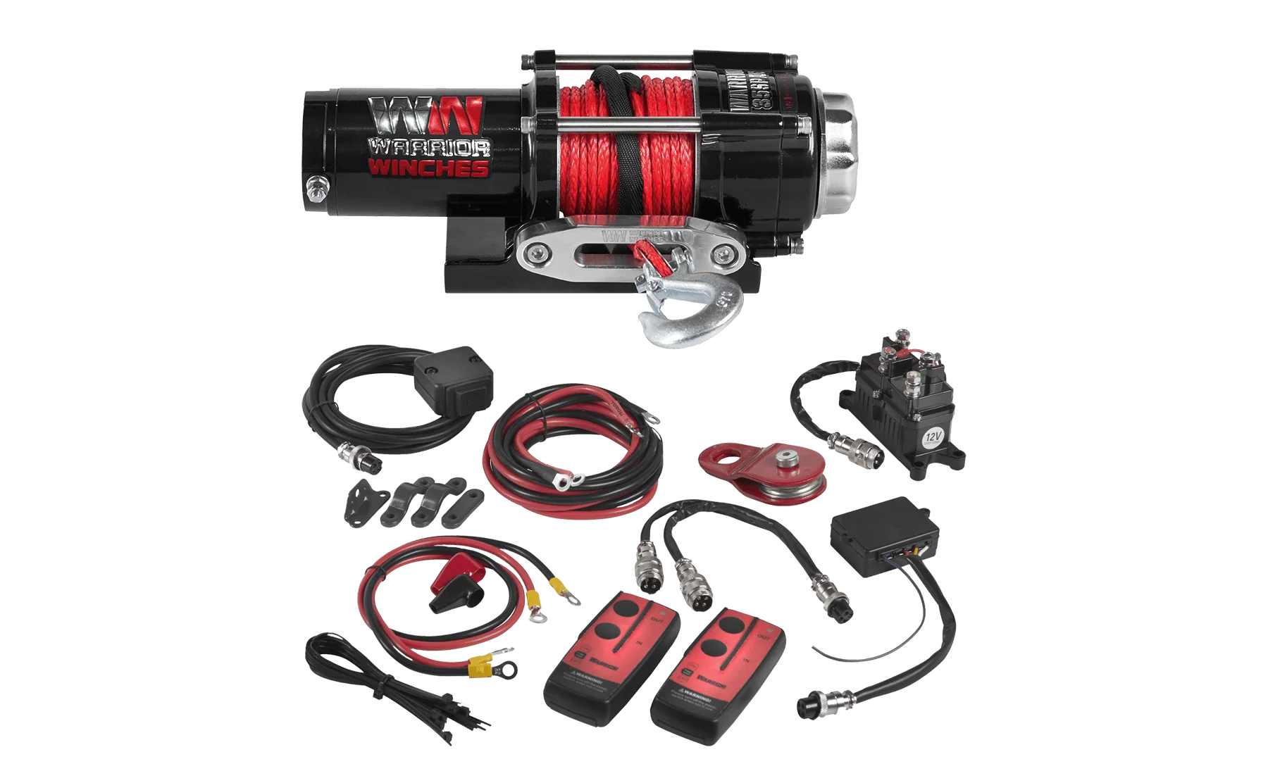 Ninja 3,500lb 12v Electric Winch - Synthetic Rope - Image 4