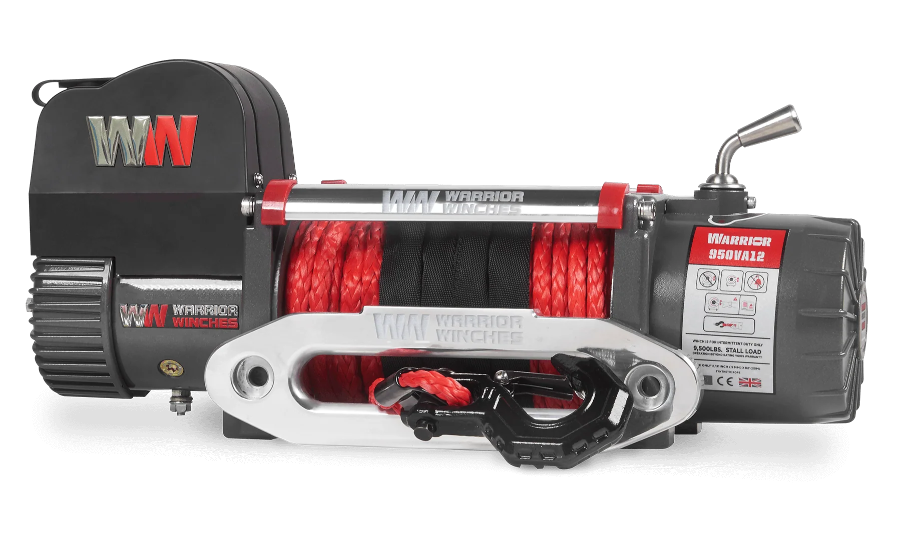 Samurai 10,000lb 12v Electric Winch - Synthetic Rope - Image 3
