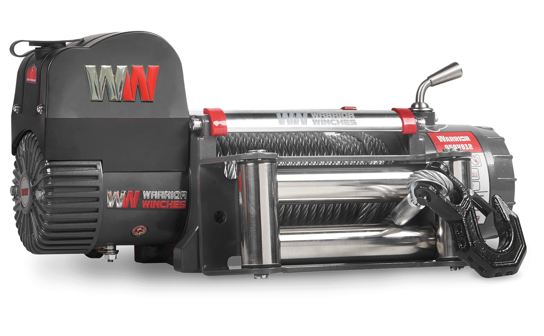Samurai 12,500lb 12v Electric Winch - Steel Rope