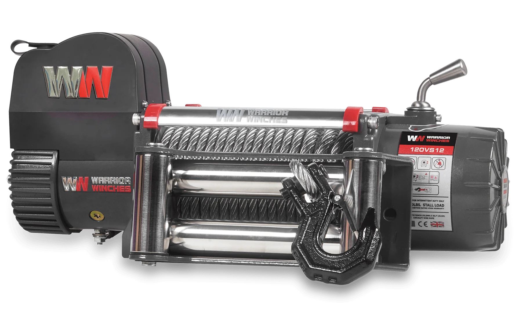 Samurai 12,500lb 12v Electric Winch - Steel Rope - Image 3
