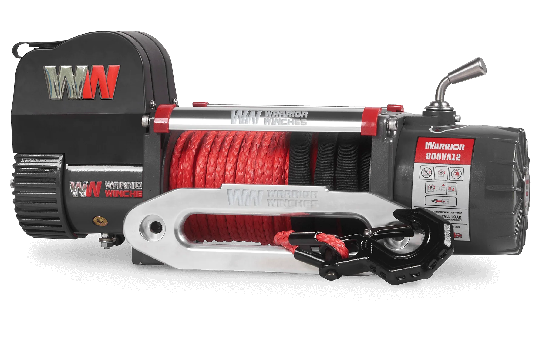 Samurai 8,000lb 12v Electric Winch - Synthetic Rope - Image 3