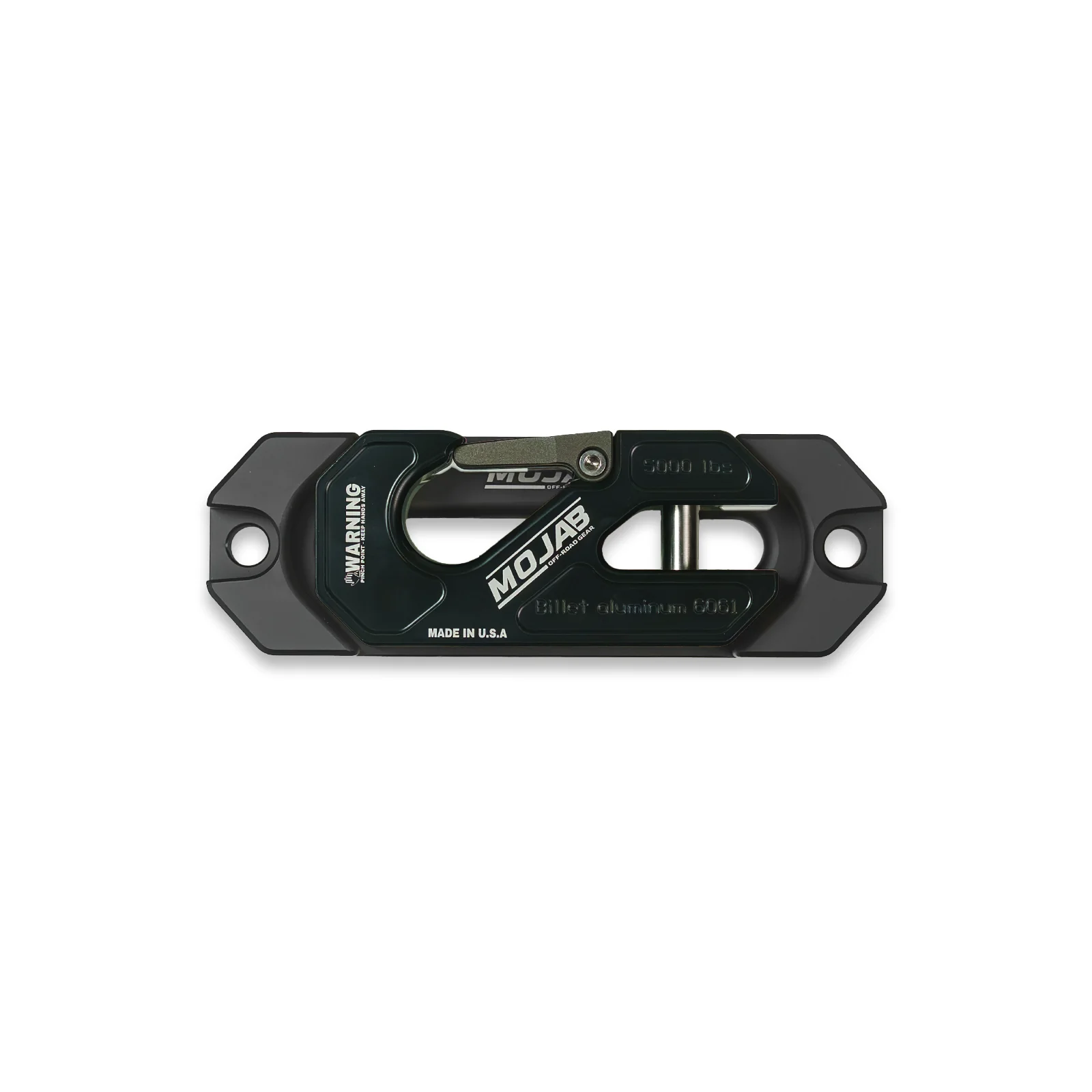 Side By Side / UTV Aluminum Recessed Winch Shackle with Fairlead Kit, closed latch (LIFE TIME WARRANTY*) - Image 2