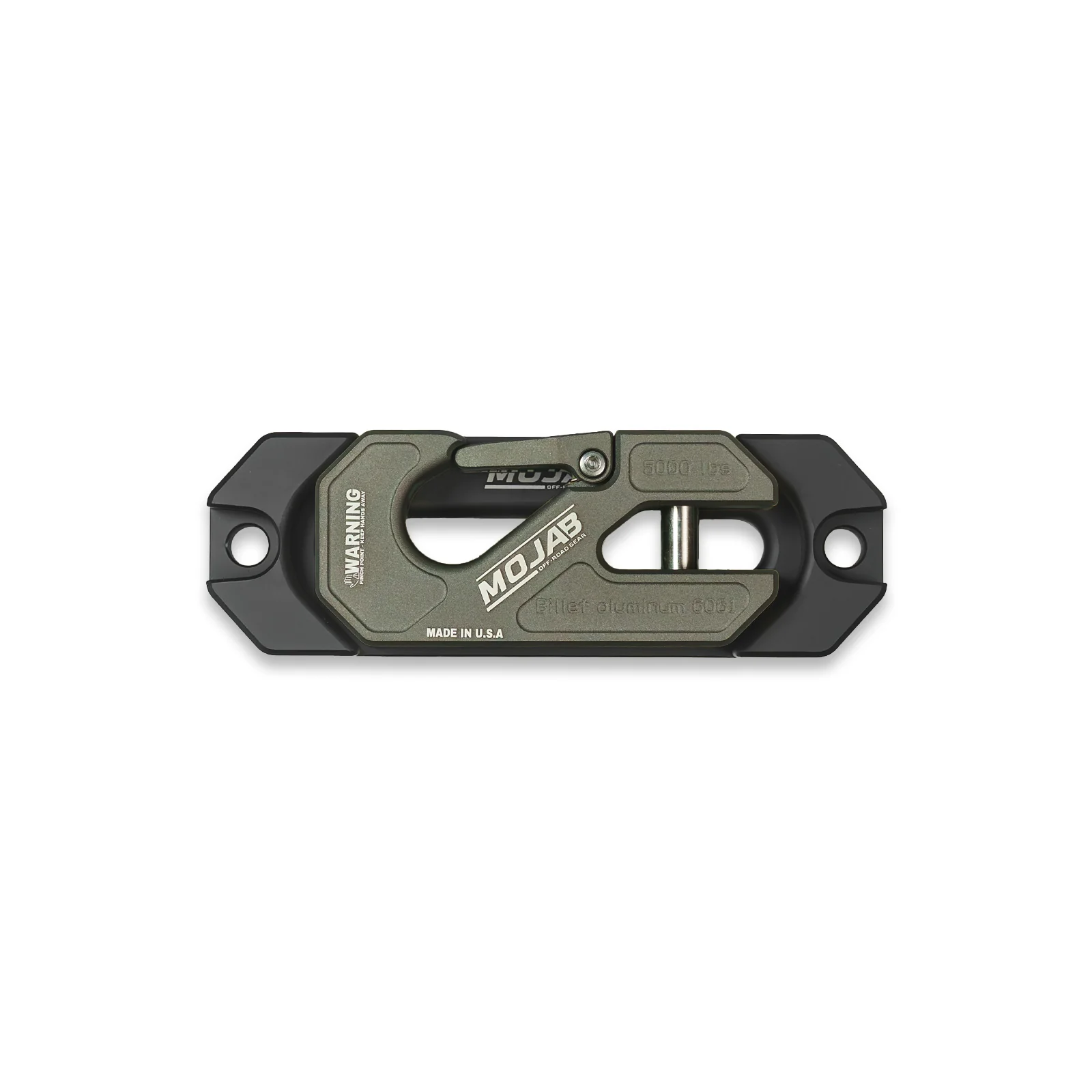 Side By Side / UTV Aluminum Recessed Winch Shackle with Fairlead Kit, closed latch (LIFE TIME WARRANTY*) - Image 8