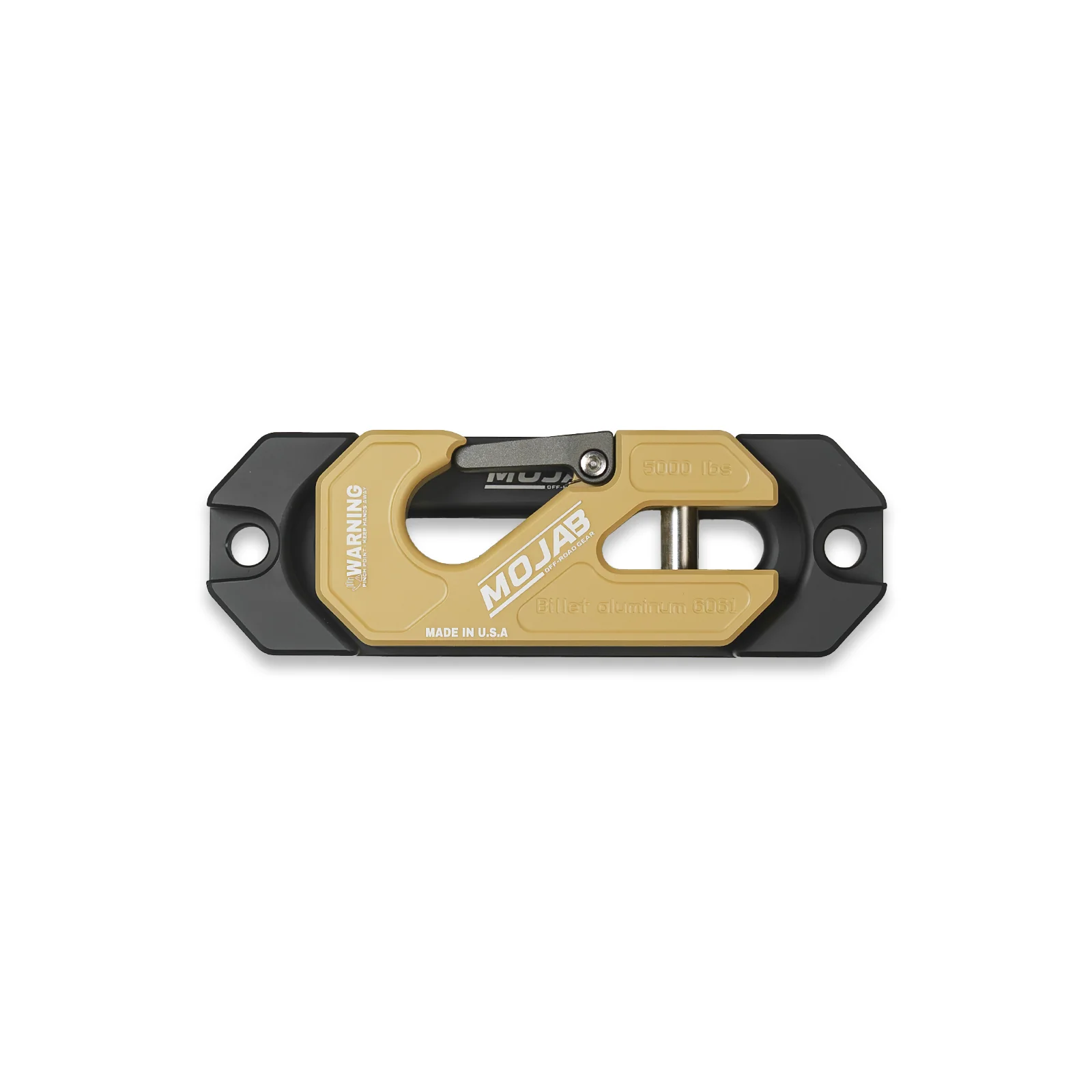 Side By Side / UTV Aluminum Recessed Winch Shackle with Fairlead Kit, closed latch (LIFE TIME WARRANTY*) - Image 9