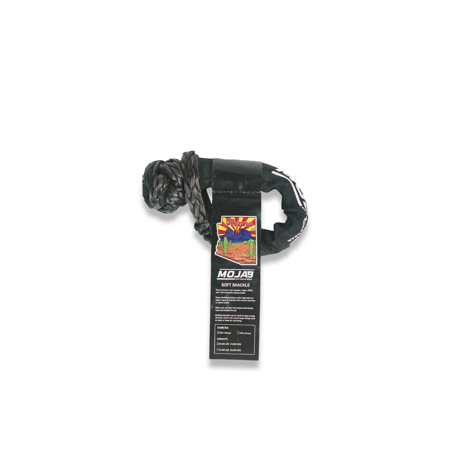 Soft Shackle 3/8'' x 14'' with sleeve and bag (Set of 2 Shackles) (Lifetime Warranty) - Image 2
