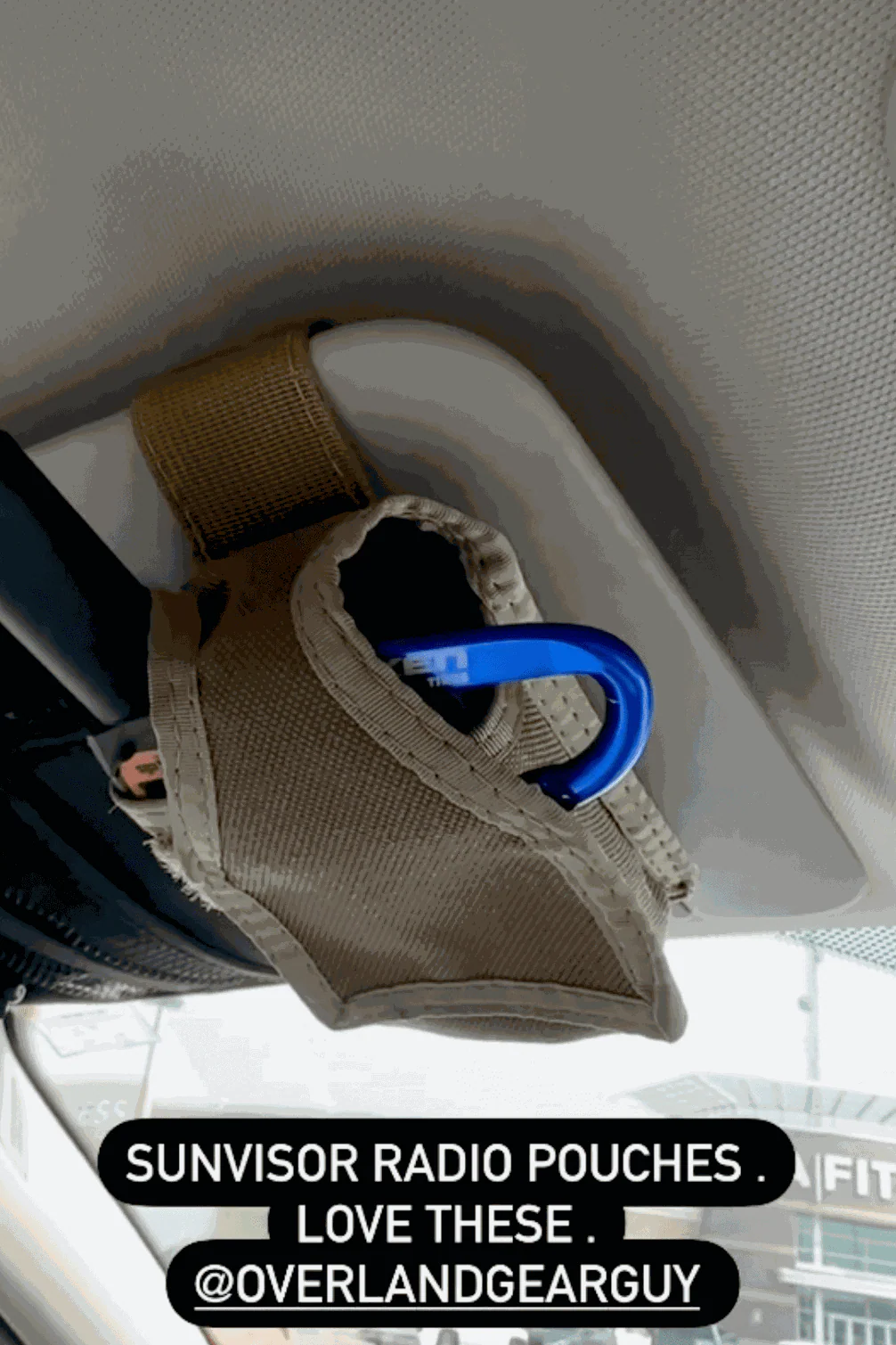 Sun Visor Radio Pouch - Image 2