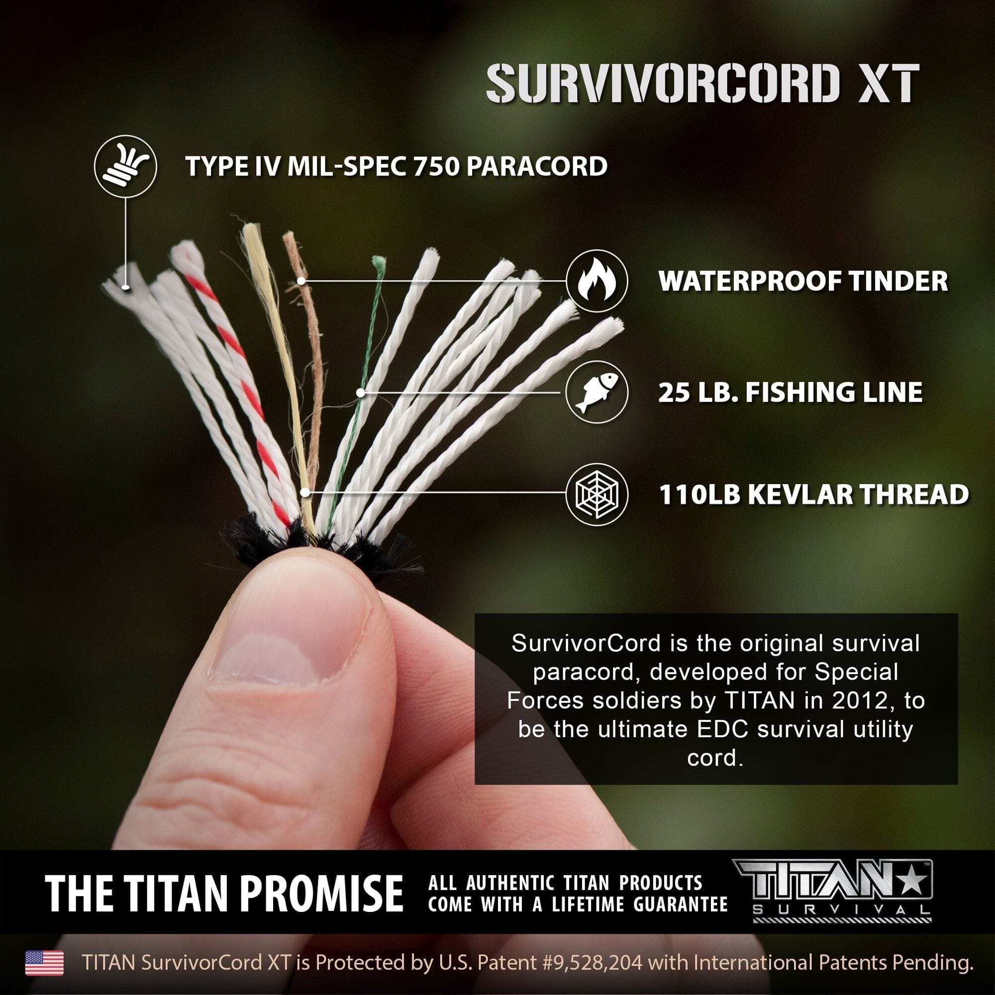SurvivorCord XT Paracord (CN) | 100 FOOT - Image 2