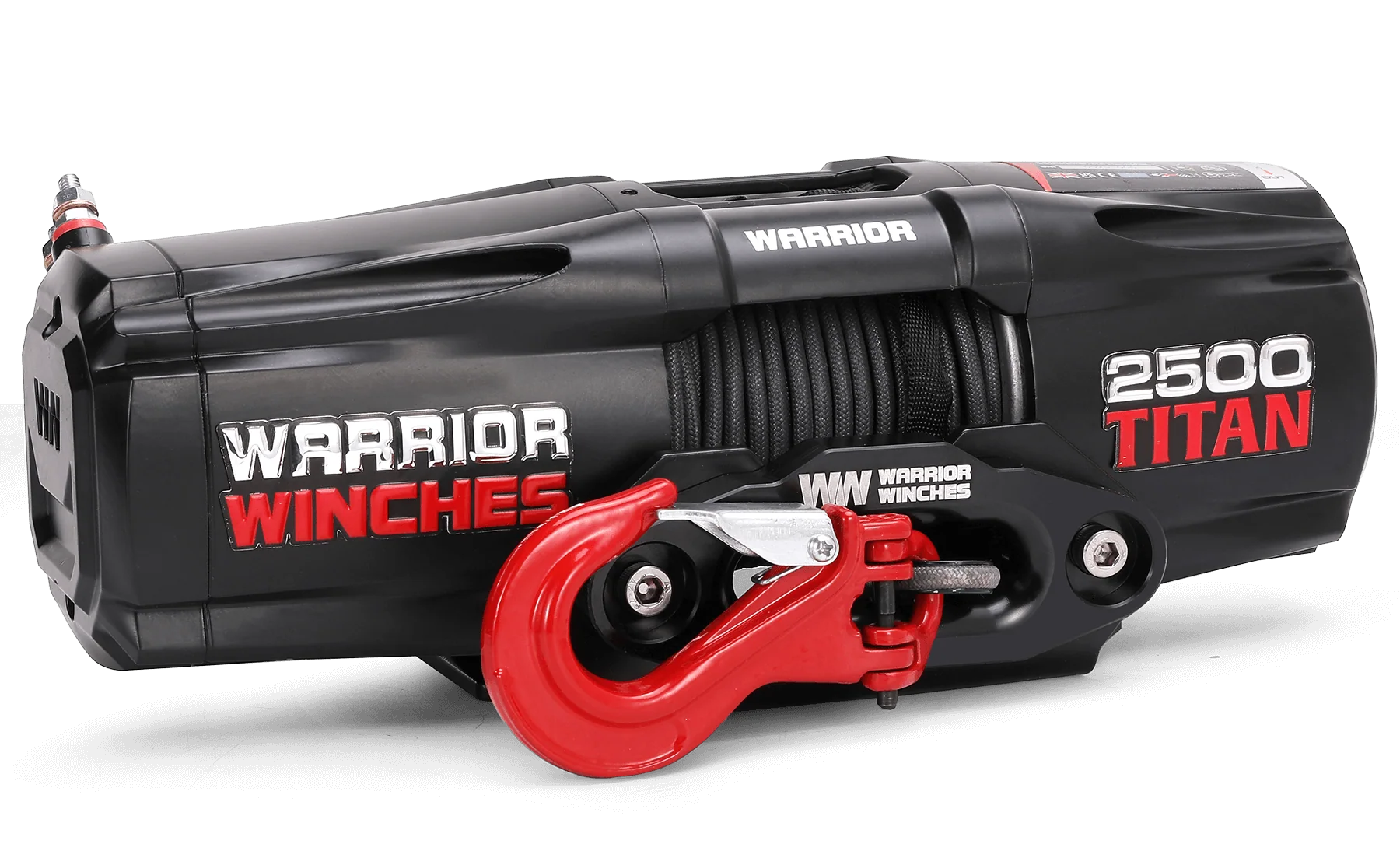 Titan 2,500lb 12v Electric Winch - Synthetic Rope