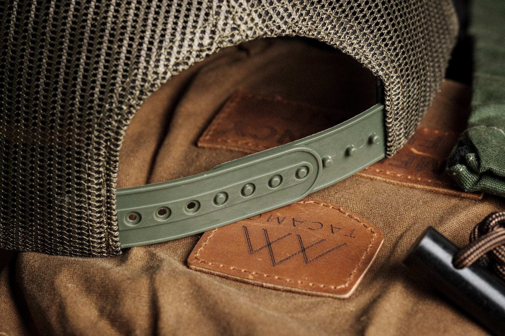 Trucker Hat | Waxed Camo with SHROWD Woodland Pattern By TACAMO - Image 7