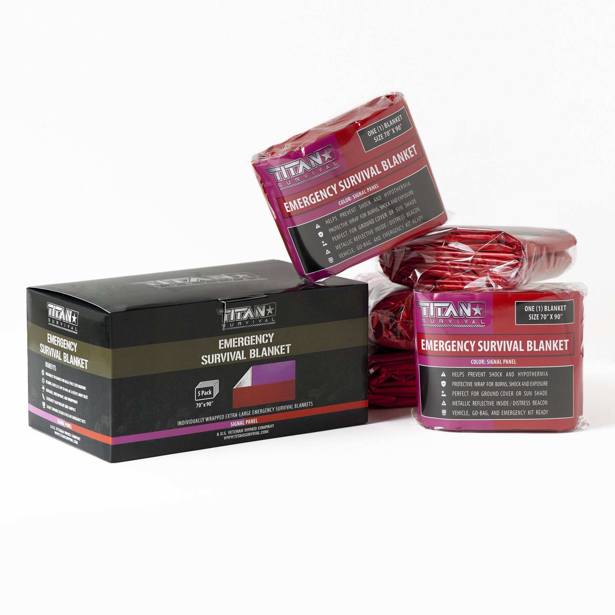 XL Emergency Survival Blankets, 5-Pack - Image 6